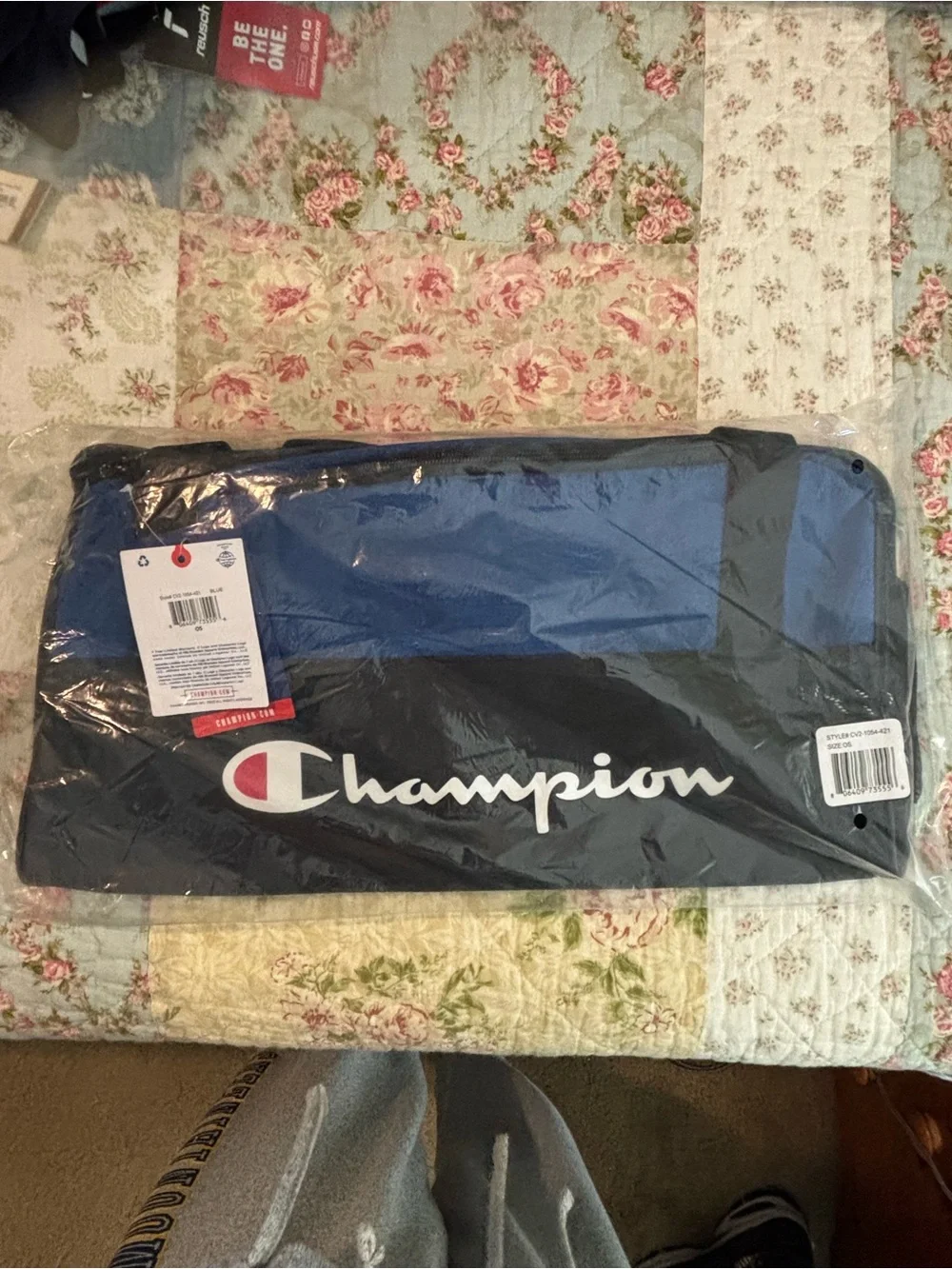 Champion Prologue Duffel Bag - Royal Blue & Black OS NWT
